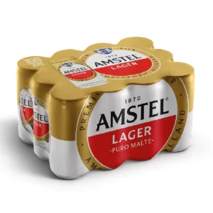 Cerveja AMSTEL Lager Lata 269ml - Pack com 12 latas